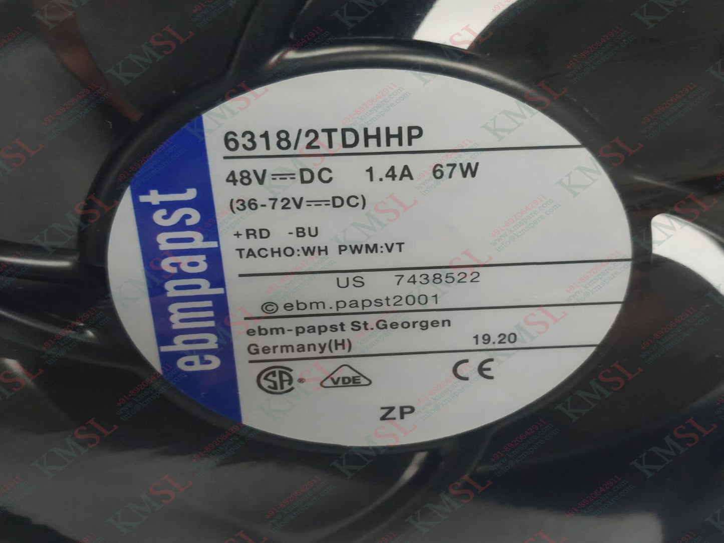 6318/2TDHHP EBM Papst Cooling Fan | KMSPARE Link Pvt Ltd