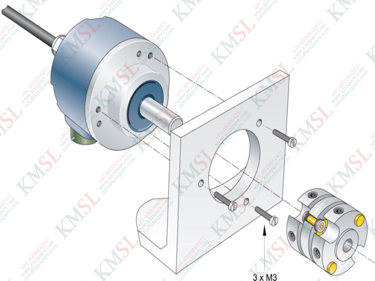 8.KIH50.8351.0250 Kubler, Kubler Rotary Encoder