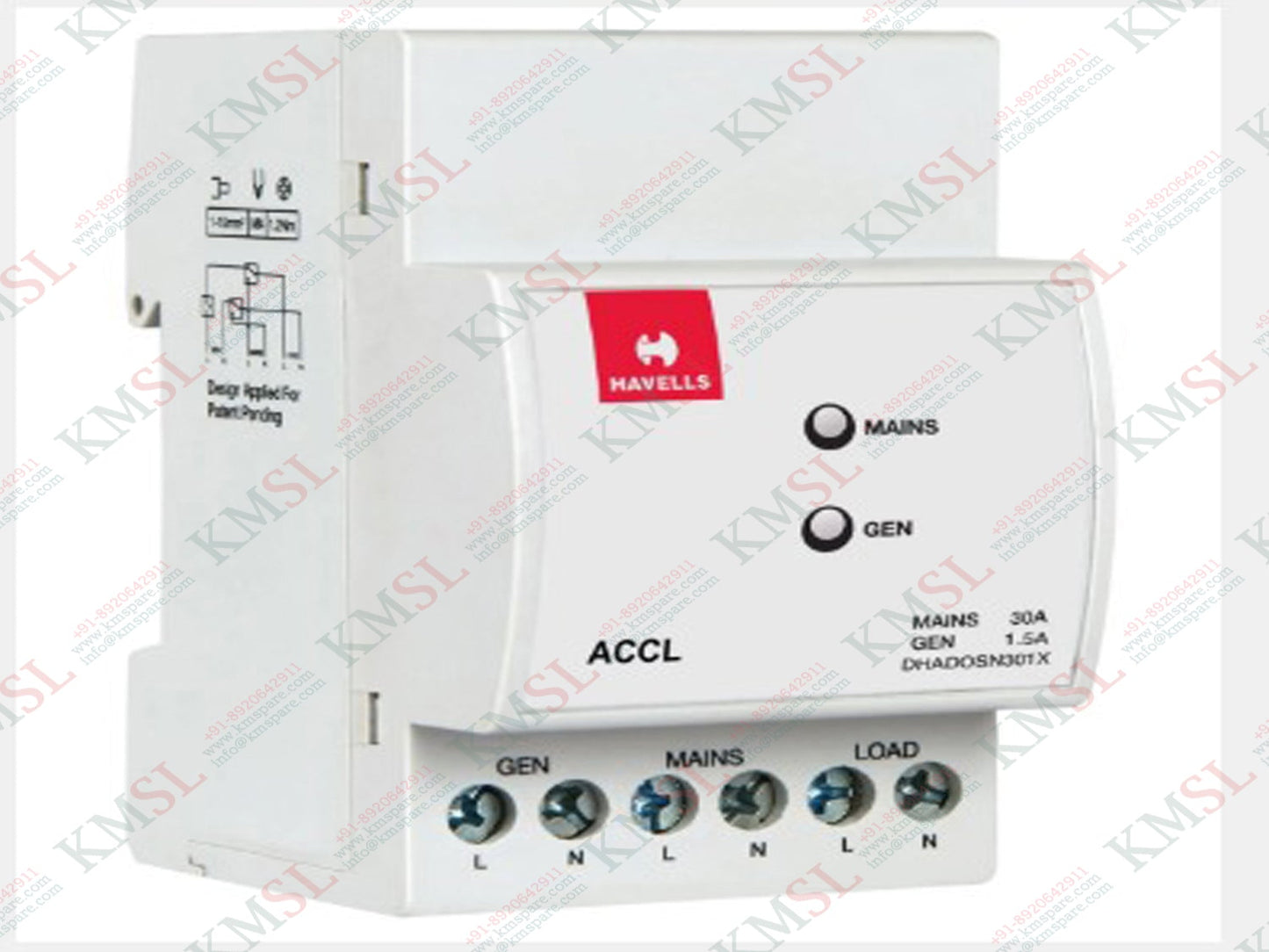 DHADOSN301X Havells, Havells 3 Module SPN ACCL