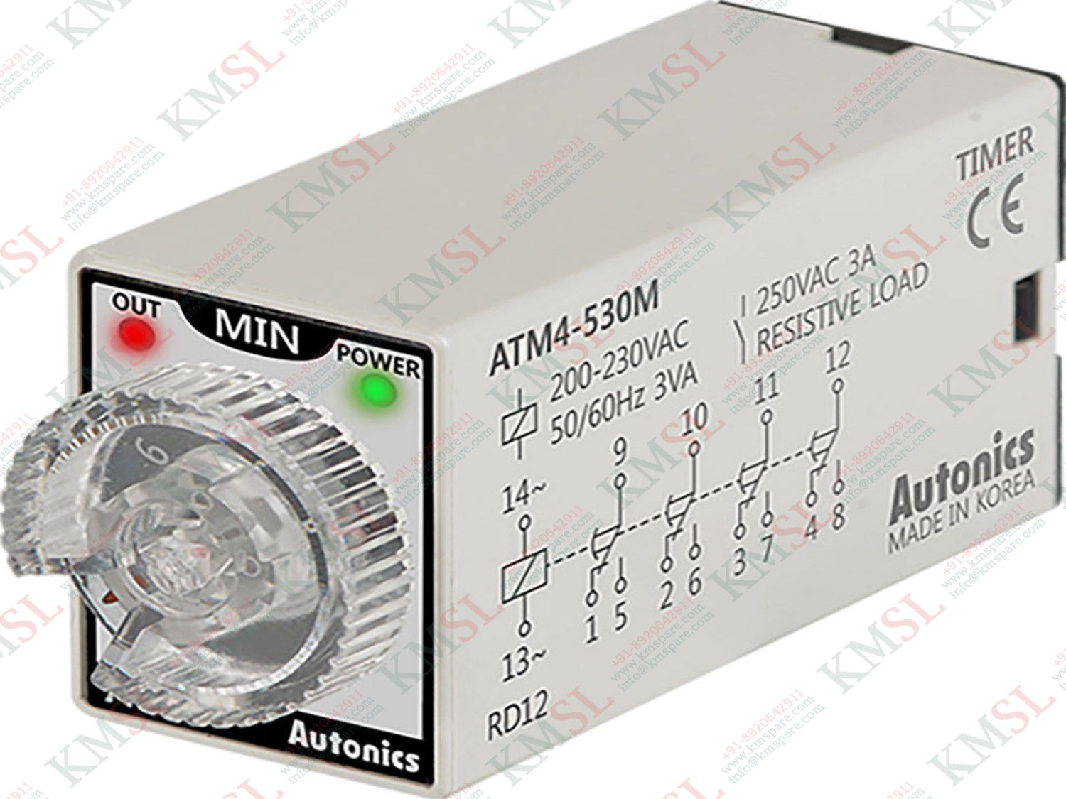 ATM4-530M Autonics, Autonics Miniature Analog Timers