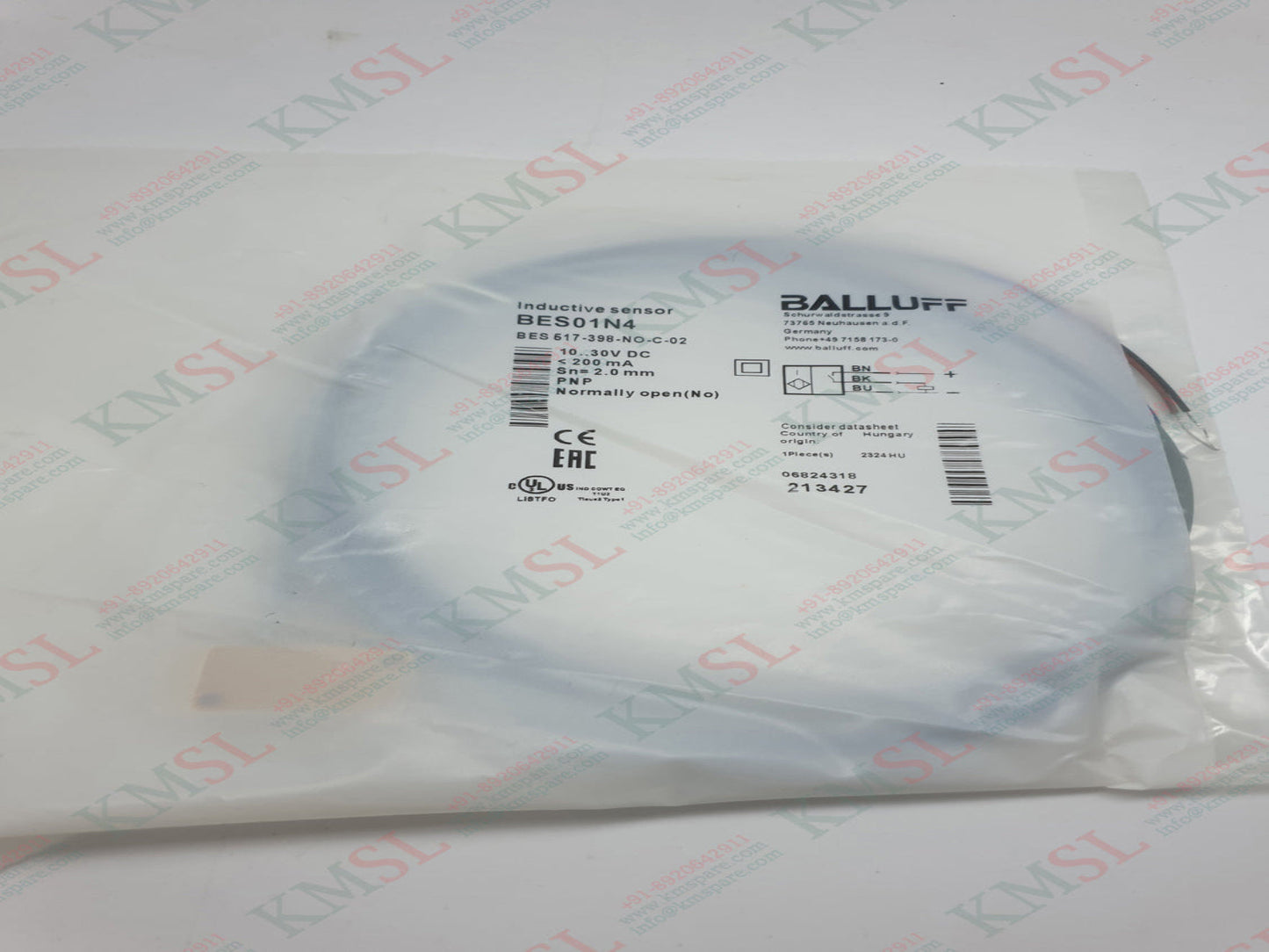 Balluff Inductive Sensor, BES01N4 BALLUFF