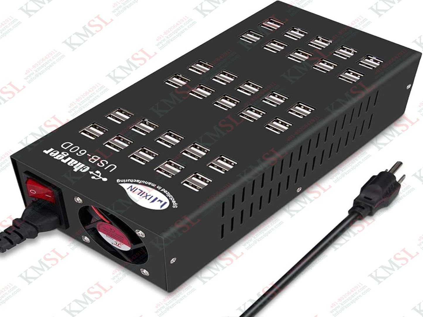 DH-280 Multiport Charger 60-Port | Fast USB Charging Hub | KMSPARE