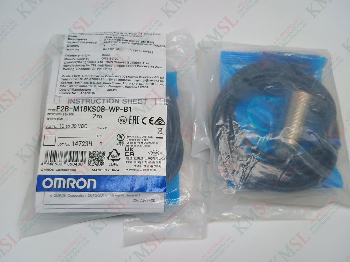 E2B-M18KS08-WP-B1 OMRON Proximity Sensor – Industrial Automation Sensor | KMSPARE