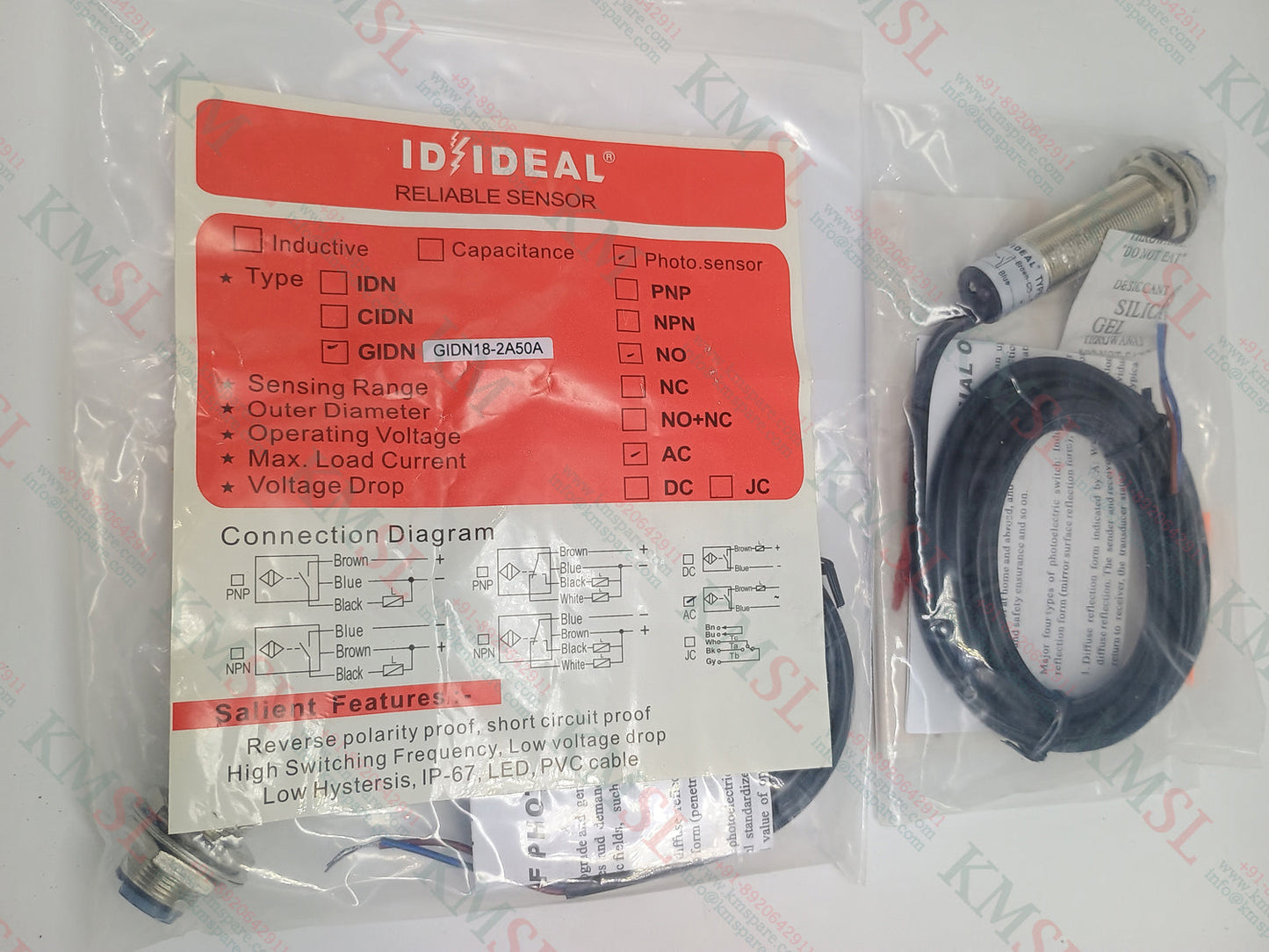 IDEAL GIDN182A50A Photoelectric Sensor | Industrial Automation | KMSPARE