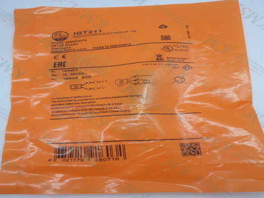 IFM Inductive Sensor, IGT211 IFM