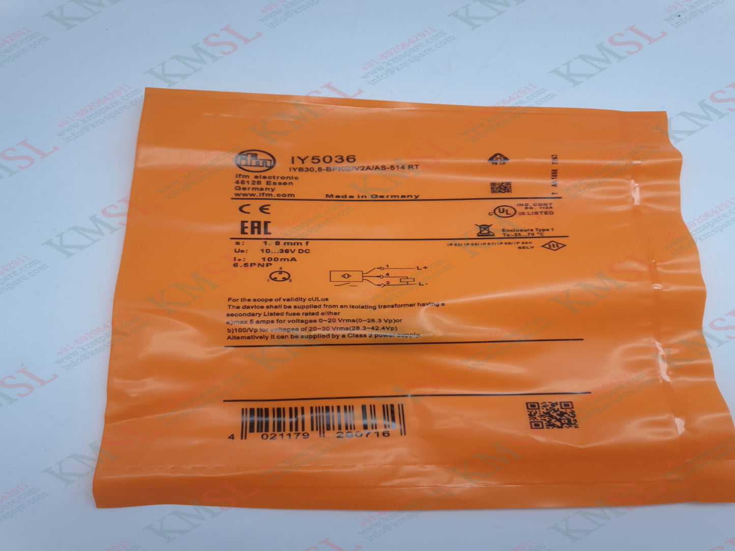 IFM Inductive Sensor, IY5036 IFM