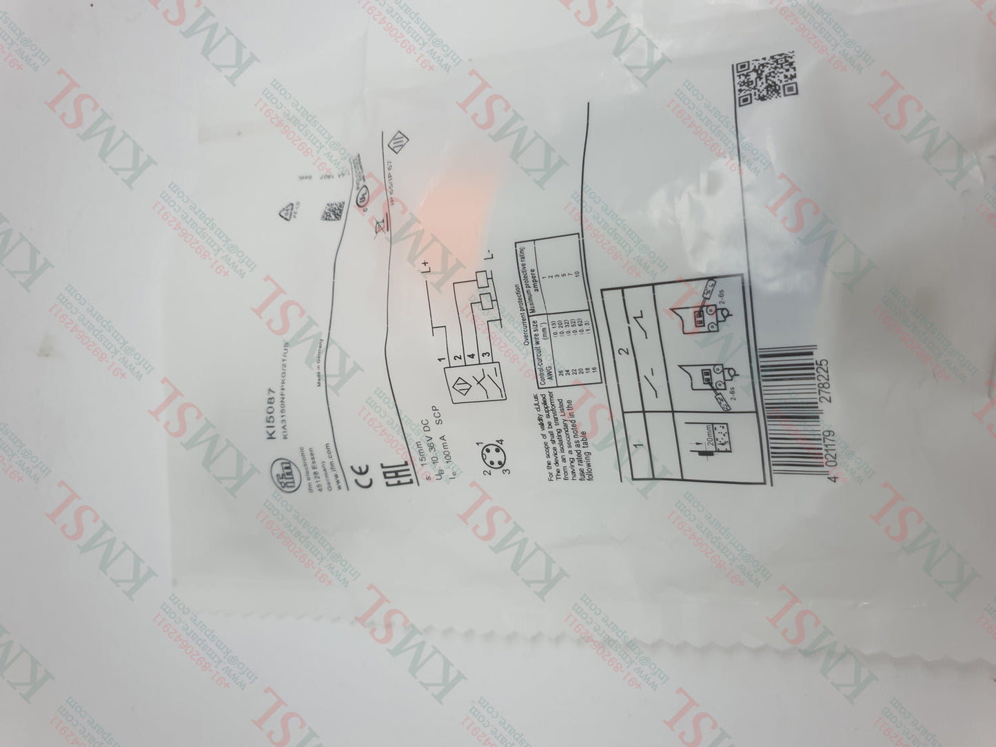 KI5087 IFM Capacitive Sensor – KMSPARE Link Pvt Ltd