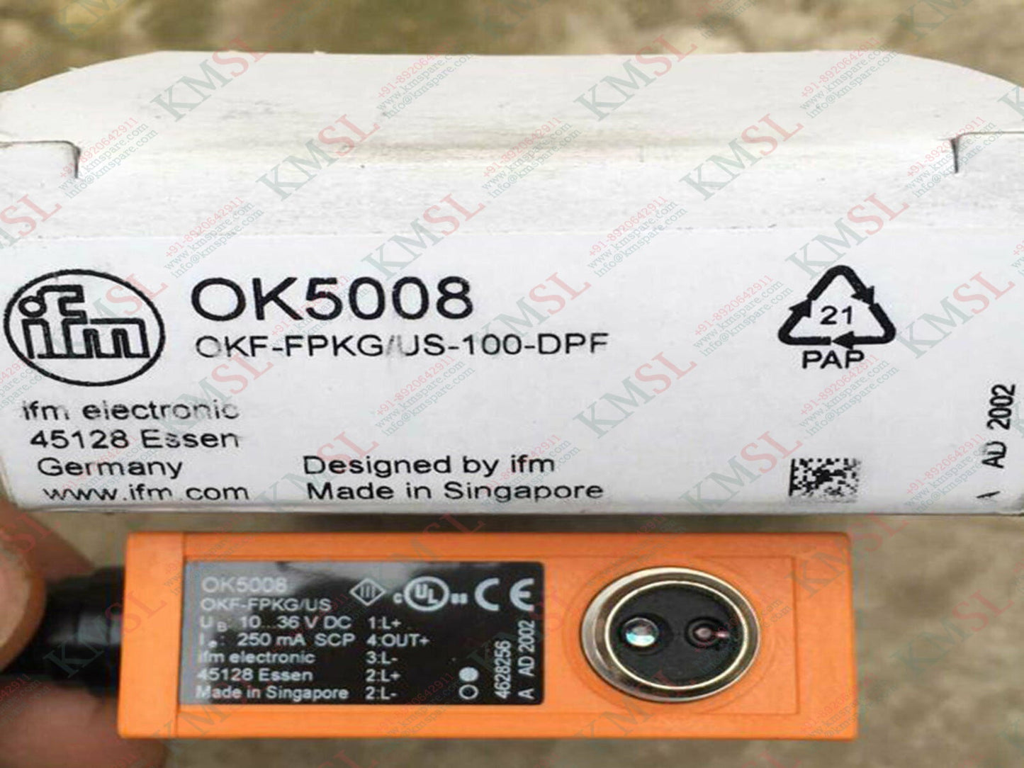 IFM Fiber Optic Amplifier, OK5008 IFM