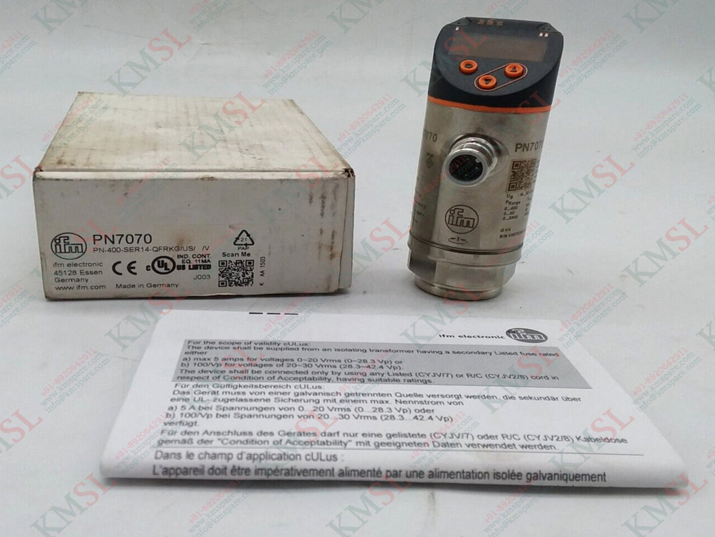 IFM Pressure Sensor, PN7070 IFM