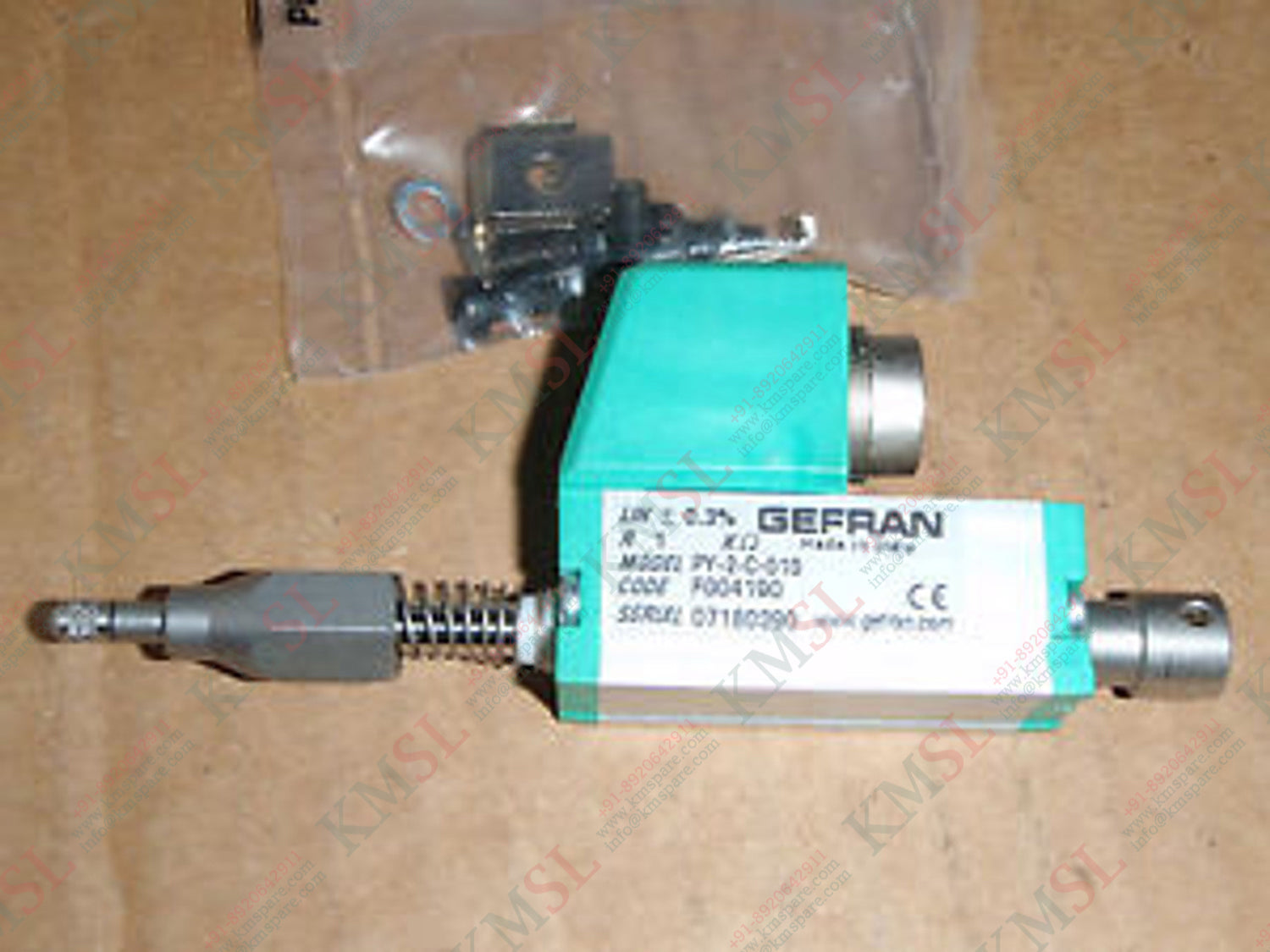 Gefran Linear Transducer, PY-2-C-010 GEFRAN