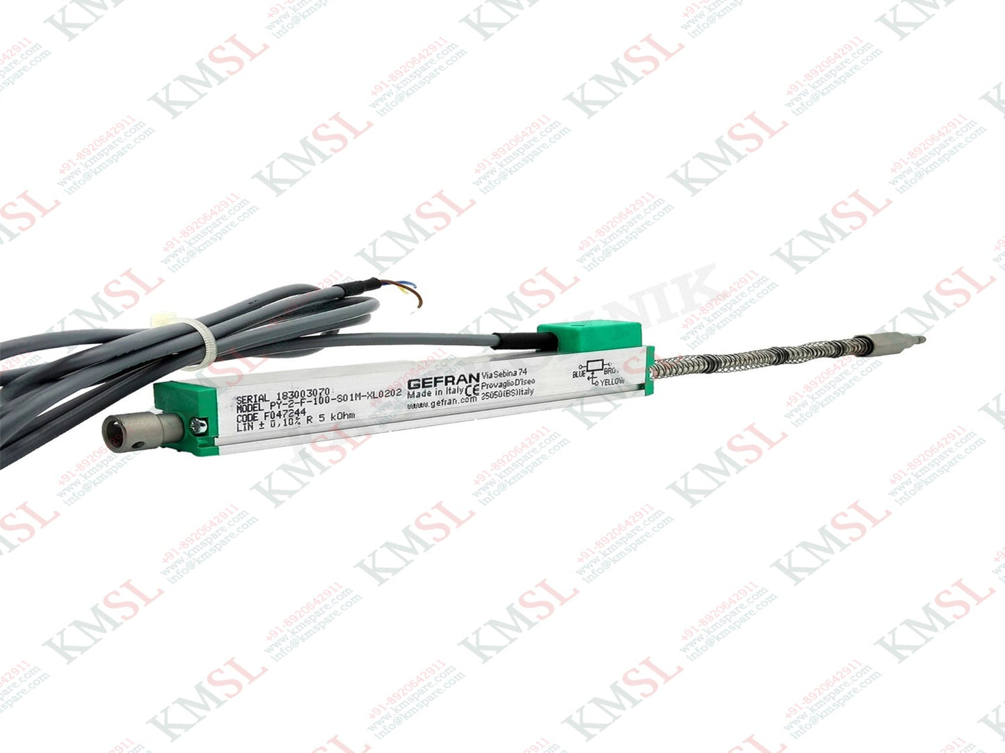 GEFRAN Linear Position Sensor, PY-2-F-100  GEFRAN