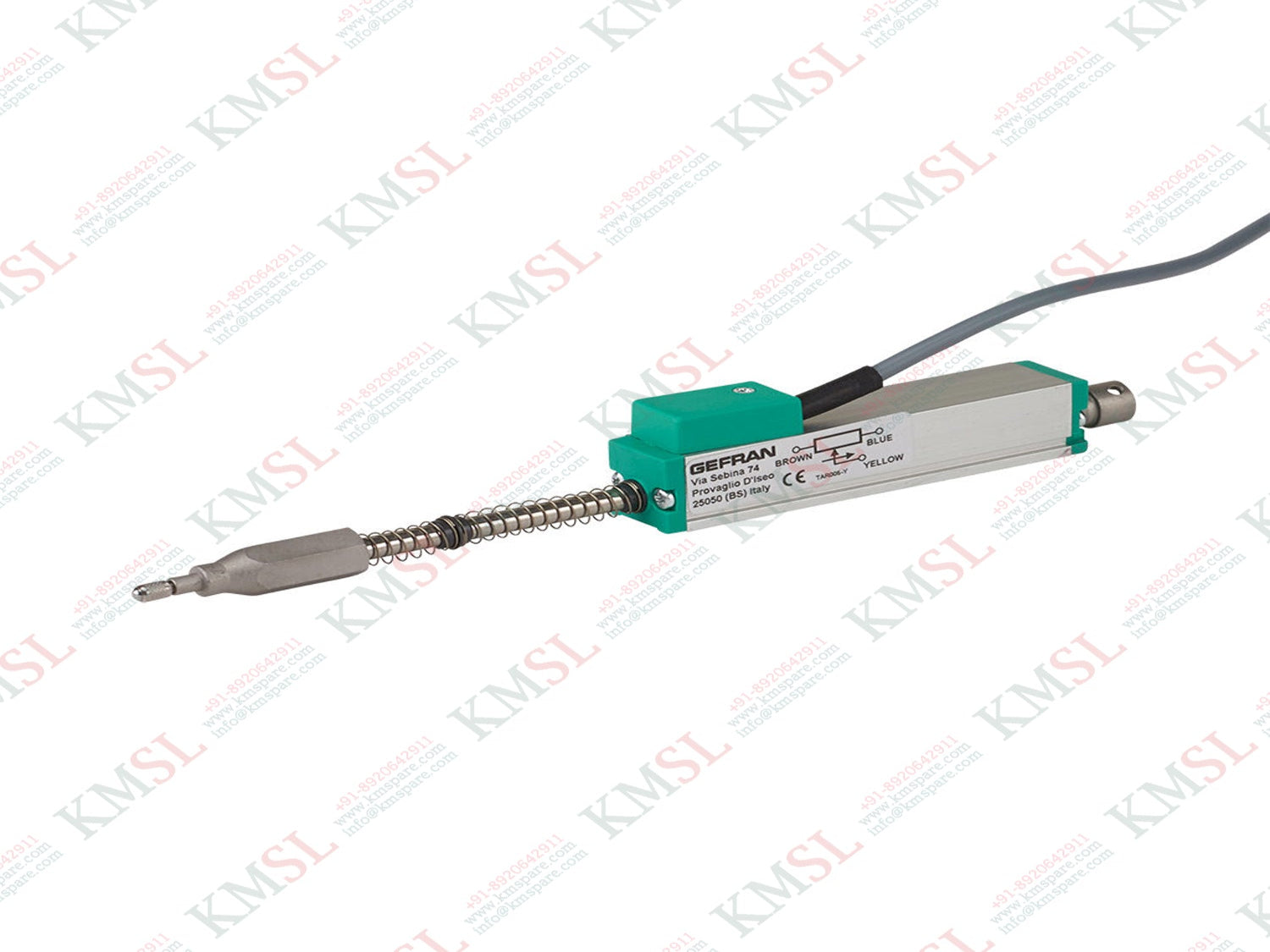 GEFRAN Displacement Sensor, PY-3-F-050  GEFRAN