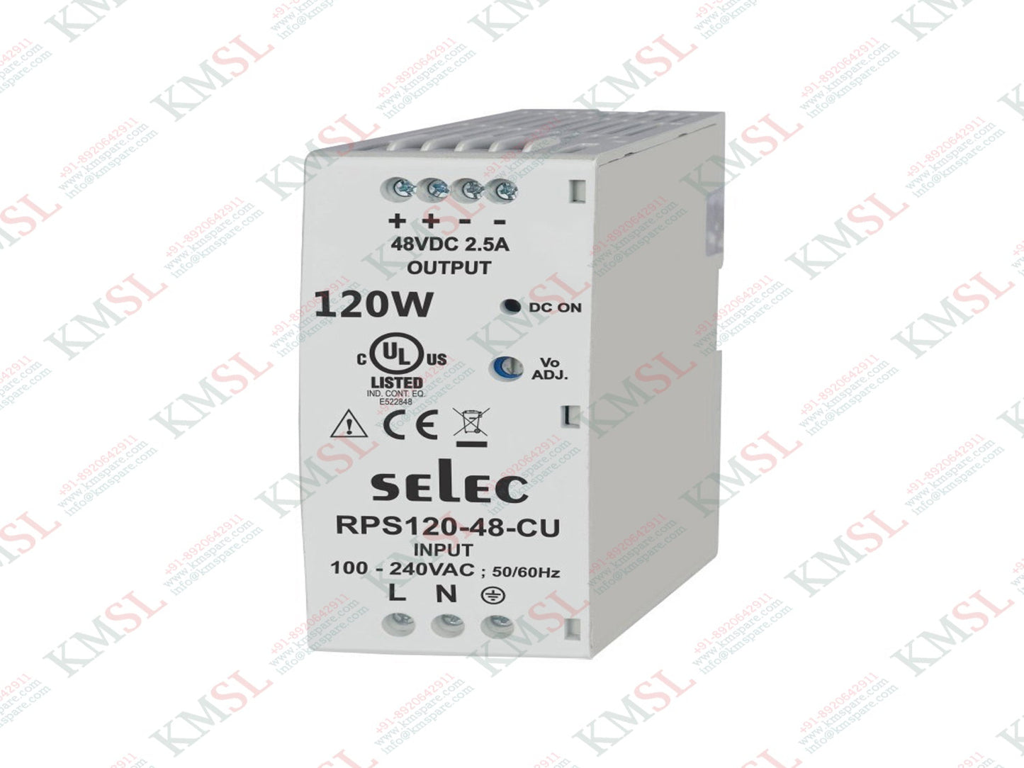 RPS120-48-CE Selec, Selec Din Rail Power Supplies