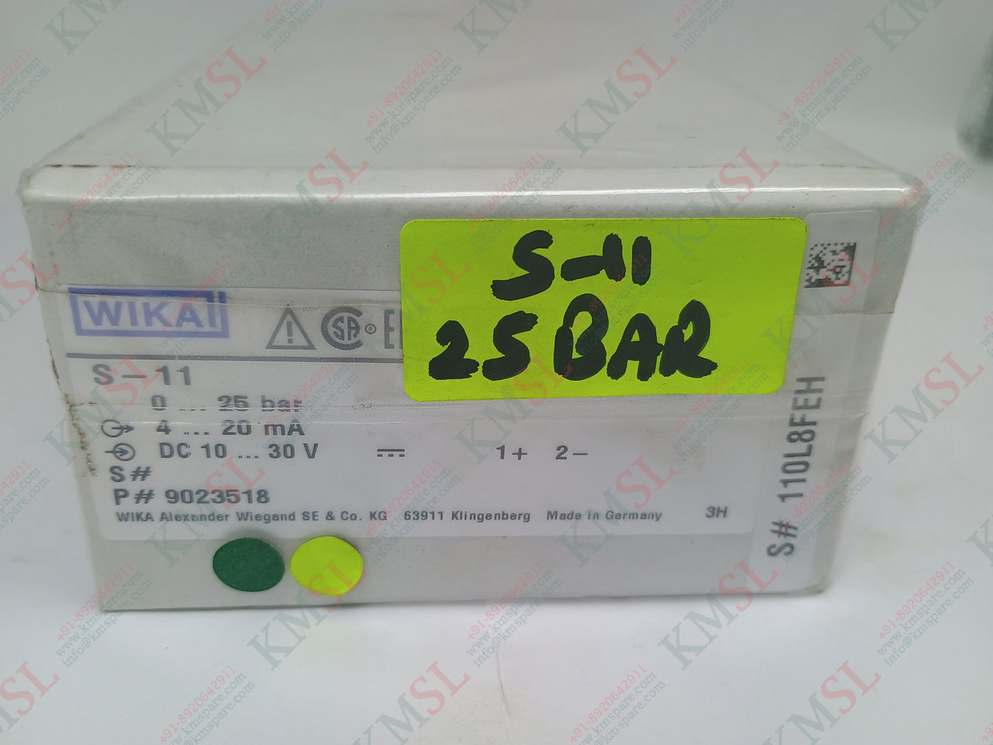 S-11 WIKA Flush Pressure Transmitter | Industrial Pressure Sensor – KMSPARE