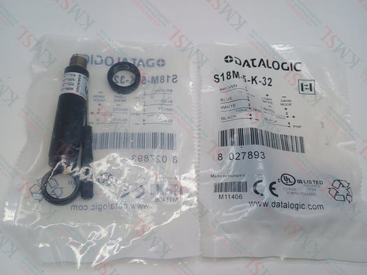 Datalogic Photoelectric Sensor, S18M-5-K-32 Datalogic
