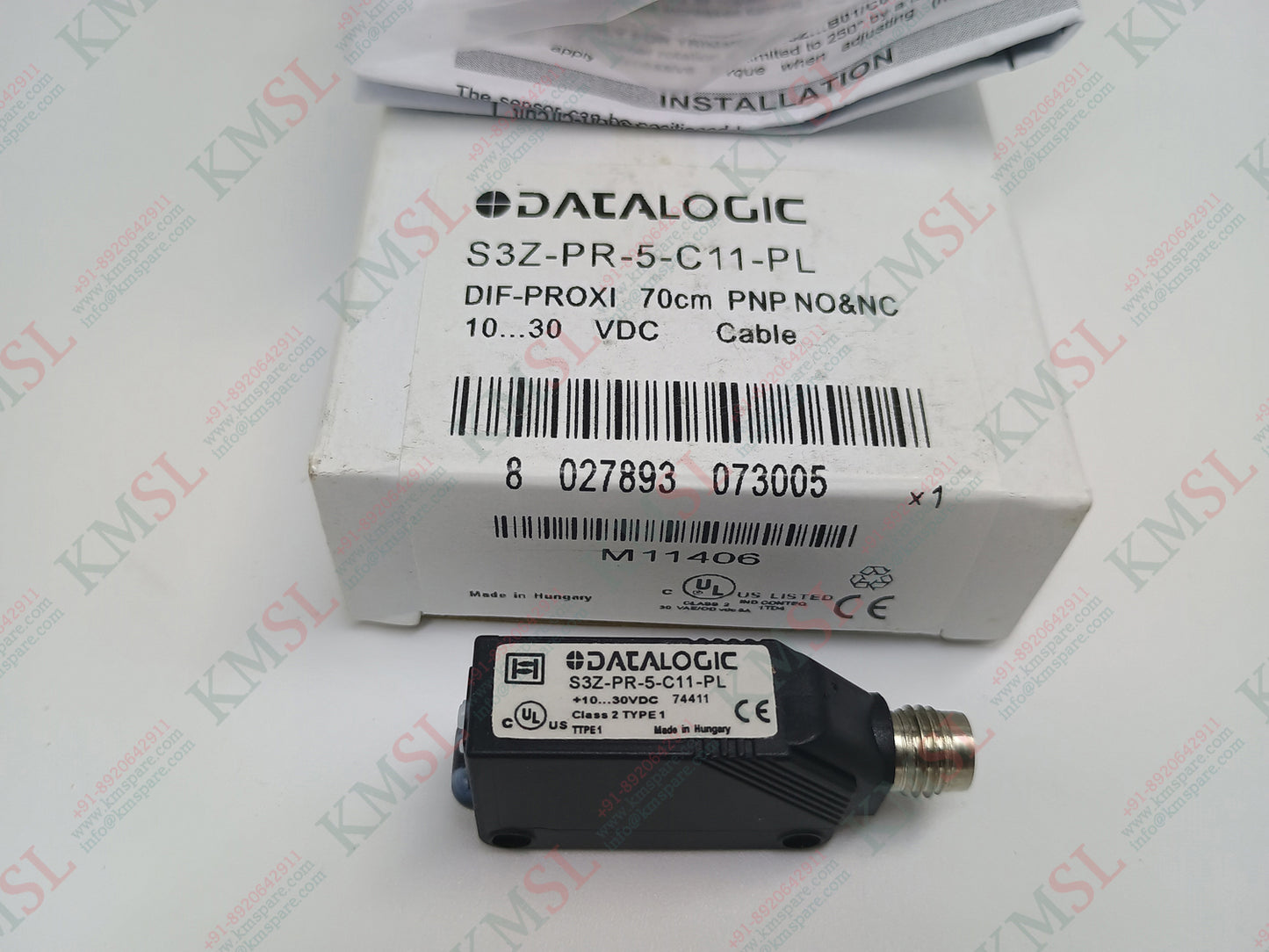 DATALOGIC Photoelectric Sensor, S3Z-PR-5-C11-PL DATALOGIC