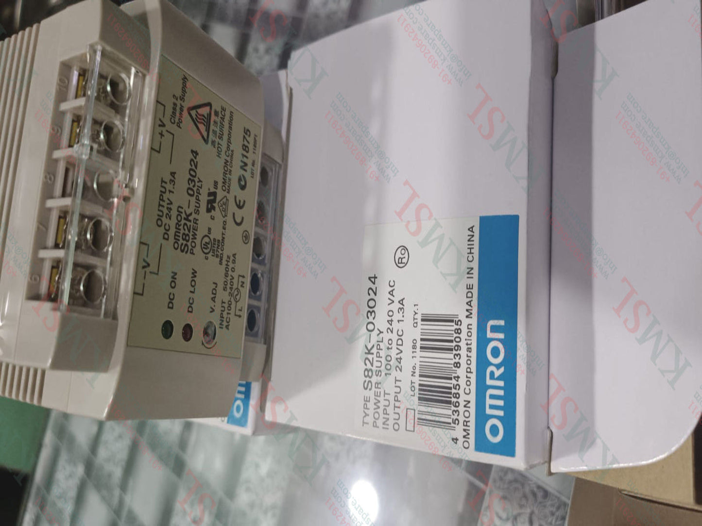 Omron Power Supply, S82K-03024 Omron