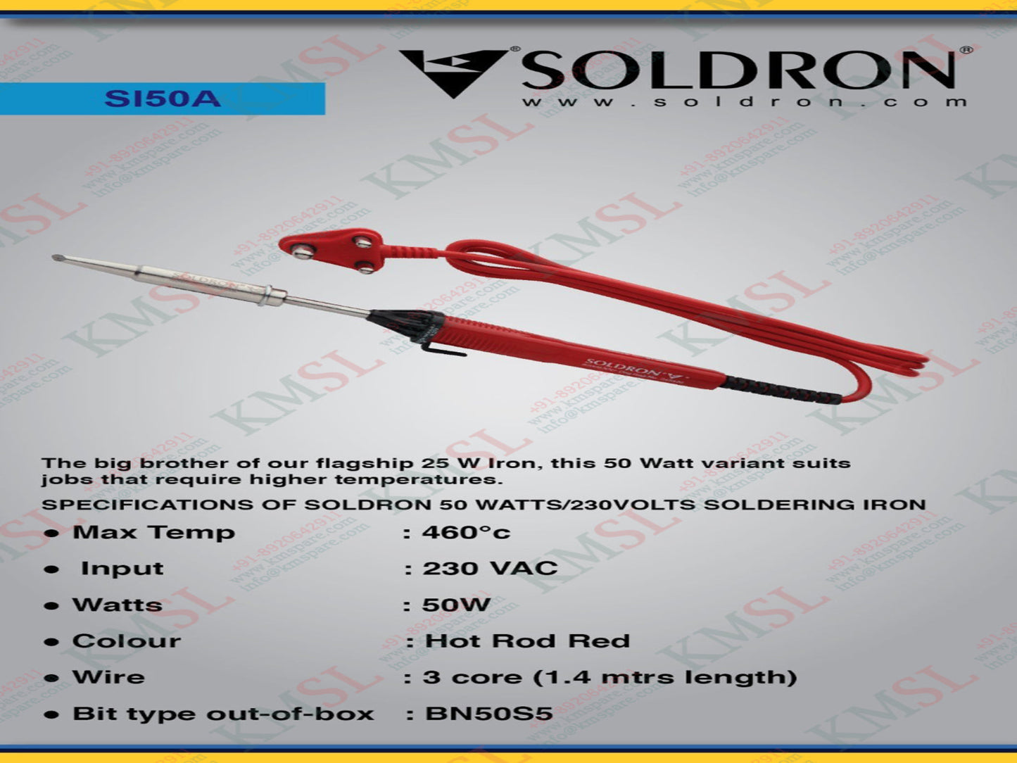 SI50A SOLDRON Soldering Iron | High-Precision Soldering Tool – KMSPARE