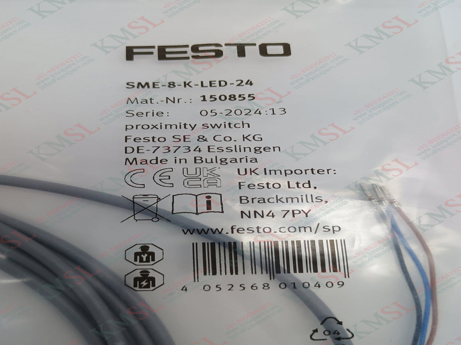 FESTO Proximity Switch, SMK-8-K-LED-24 FESTO