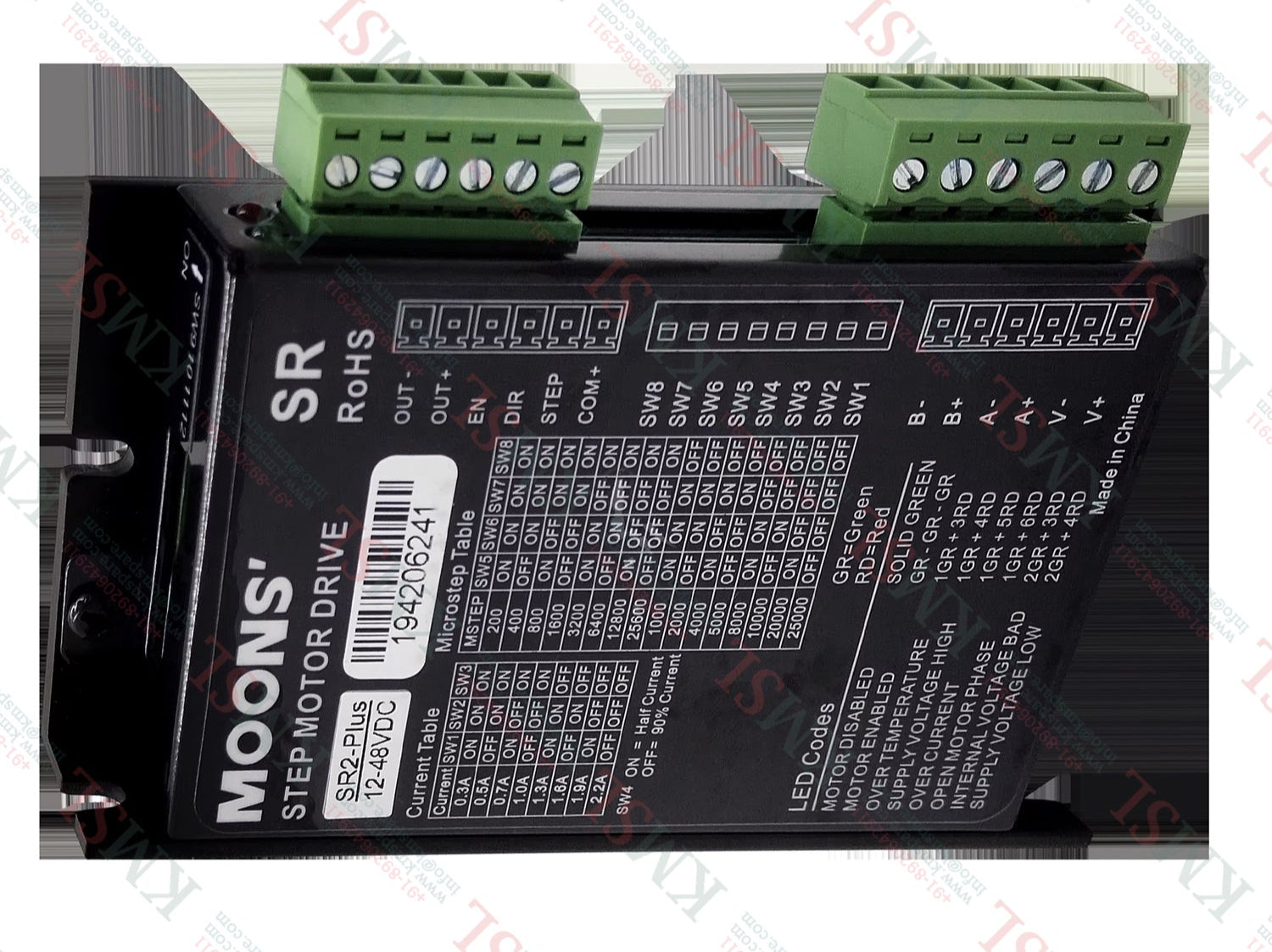 Moons Hybrid Stepper Driver, SR2-Plus Moons