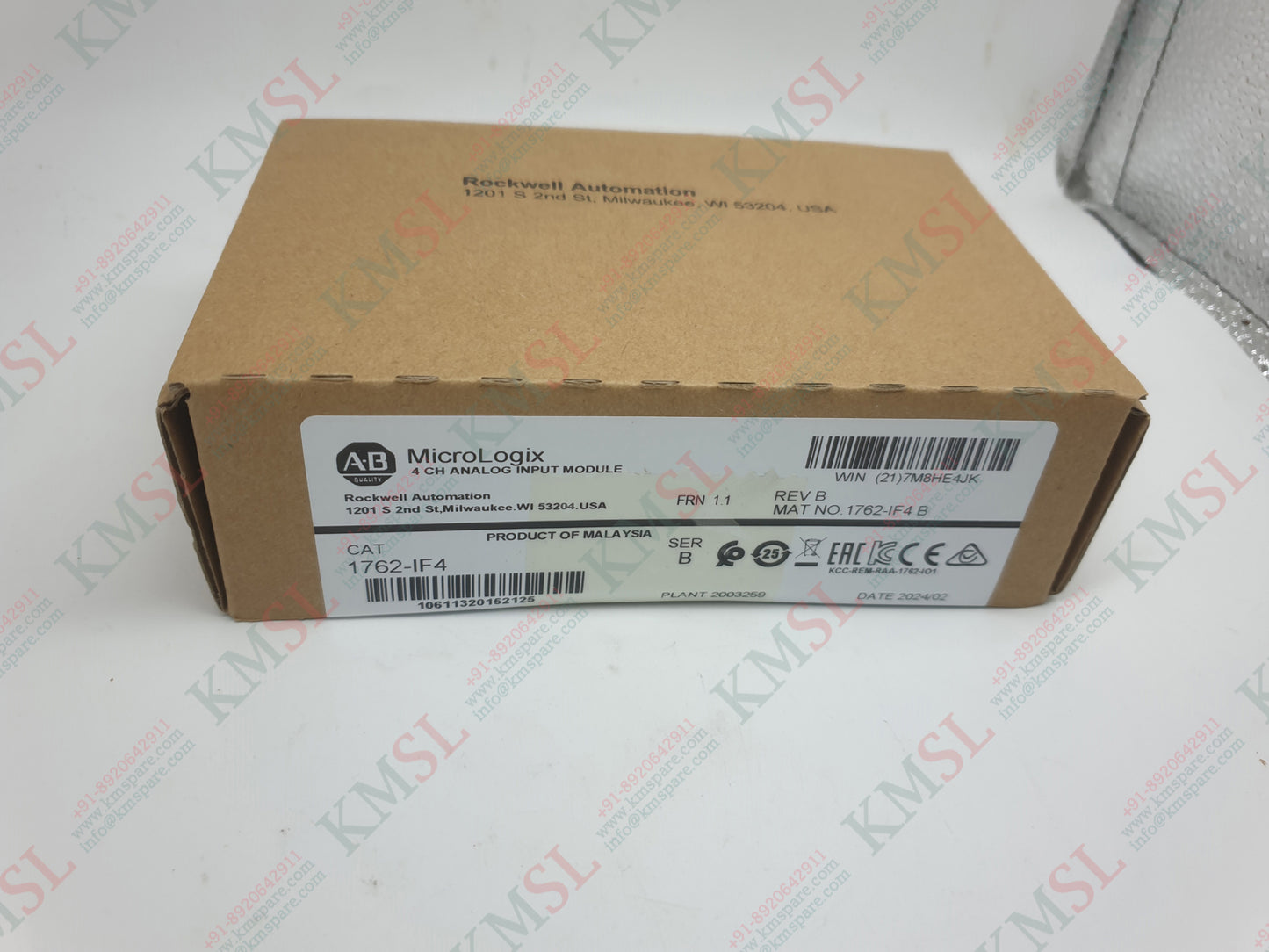 1762-IF4 Allen Bradley MicroLogix Analog Input Module | KMSPARE LINK PVT LTD