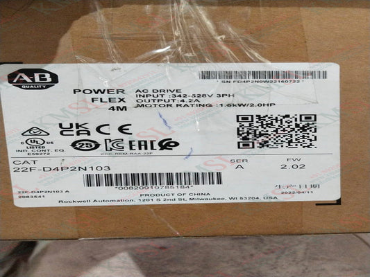 22F-D4P2N103 Allen Bradley PowerFlex 4M 2HP 1.5KW AC Drive | KMSPARE LINK PVT LTD