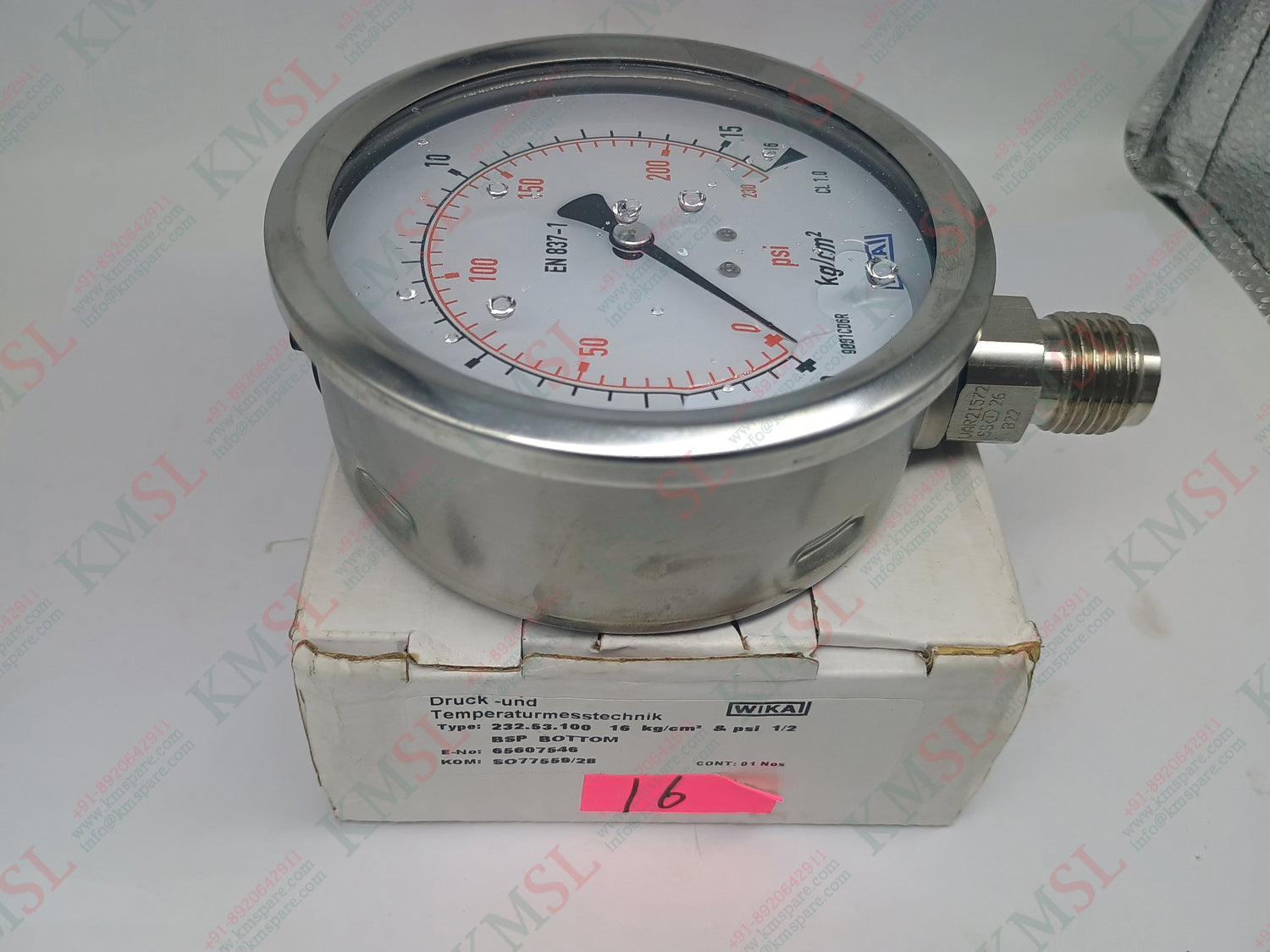 232.53.100 WIKA Pressure Gauge – Industrial Measurement | KMSPARE
