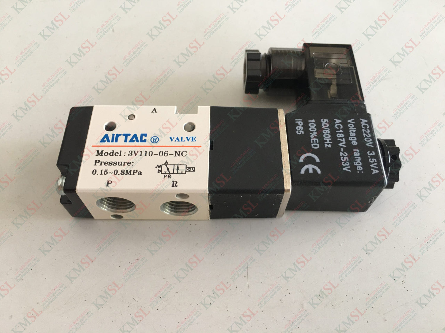 3V110-06-NC Airtac Solenoid Valve | Pneumatic Control Valve | KMSPARE