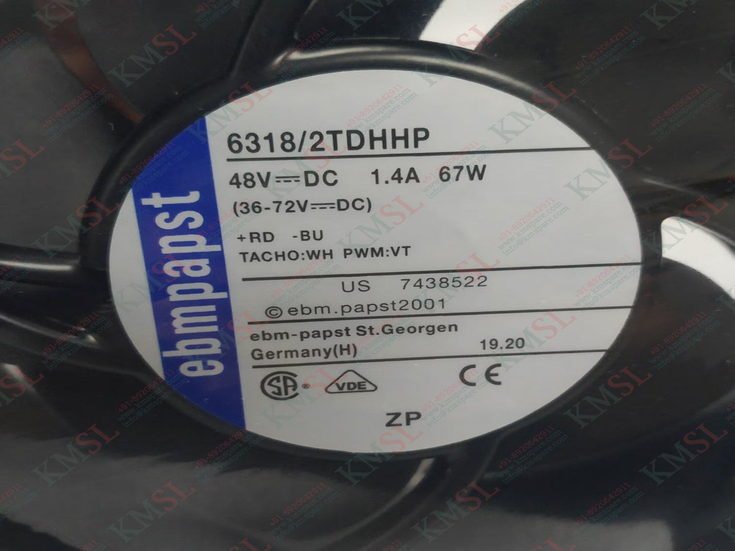 6318/2TDHHP EBM, EBM PAPST COOLING FAN
