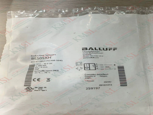 Balluff Inductive Sensor, M12MG1-PSC80B-S04G