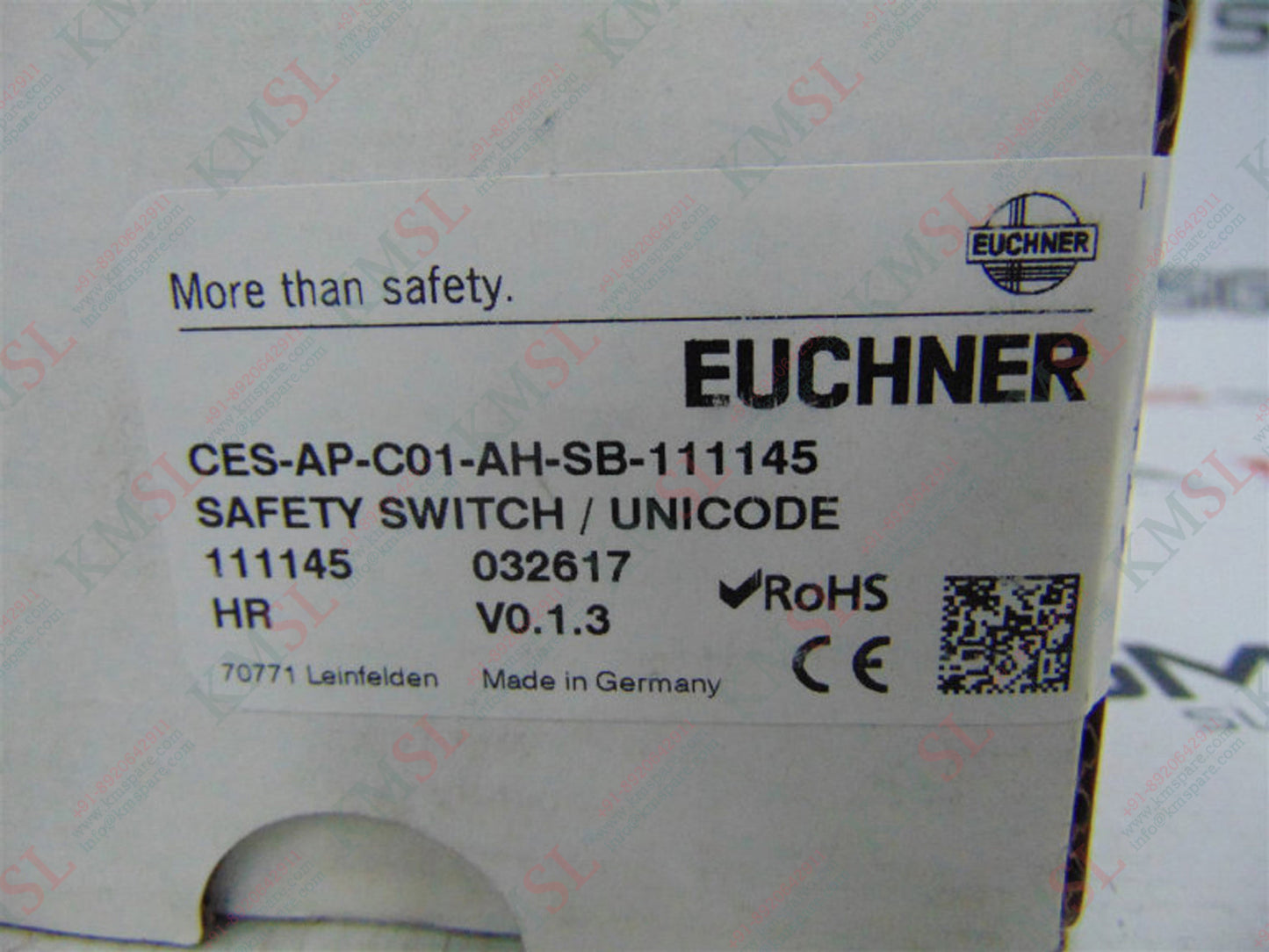CES-AP-C01-AH-SB-111145 EUCHNER Safety Interlock Switch | KMSPARE LINK PVT LTD