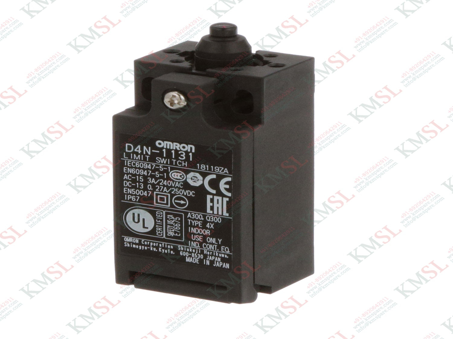 D4N-1131 Omron Limit Switch | Industrial Mechanical Position Switch | KMSPARE