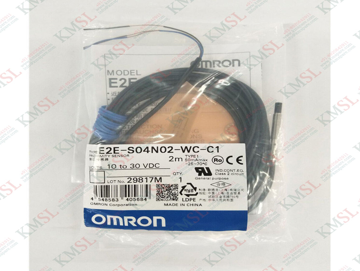 E2E-S04N02-WC-C1 Omron Proximity Sensor | KMSPARE LINK PVT LTD