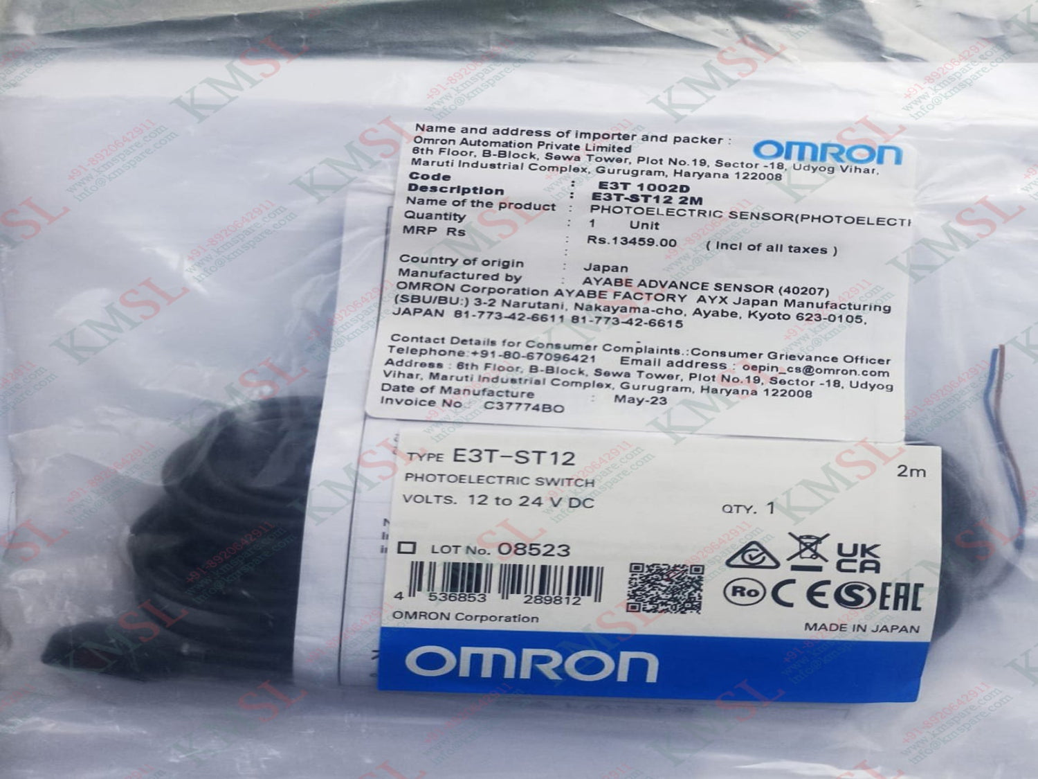 E3T-ST12 Omron Photoelectric Sensor | Original & New | KMSPARE