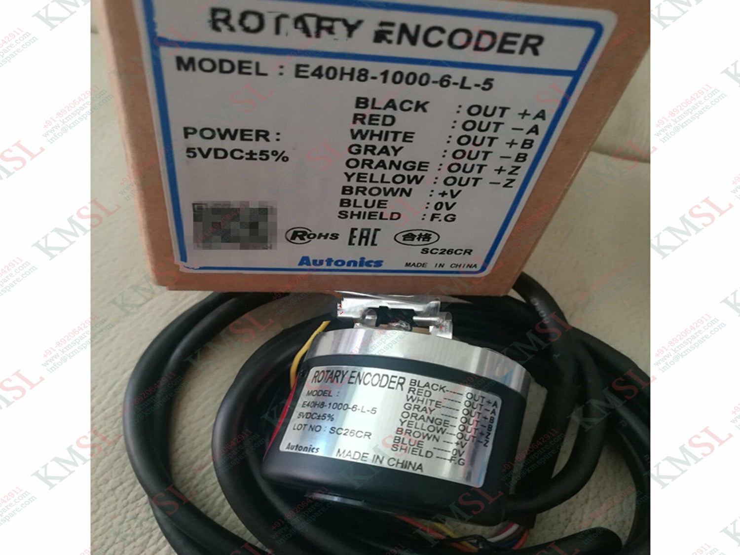 E40H8-1000-6-L-5 Autonics Rotary Encoder | 1000 PPR | KMSPARE