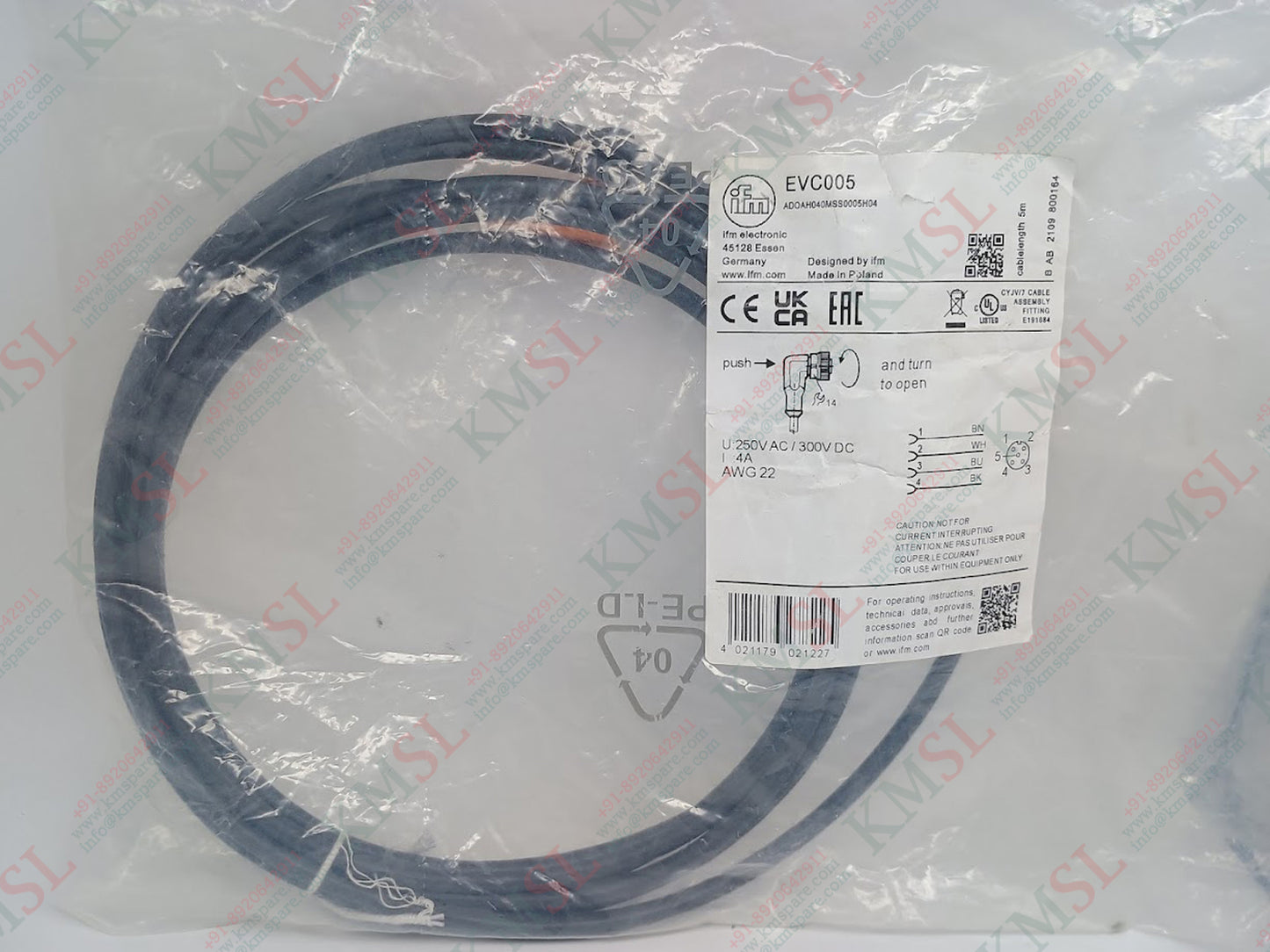 EVC005 IFM, IFM Connection Cable