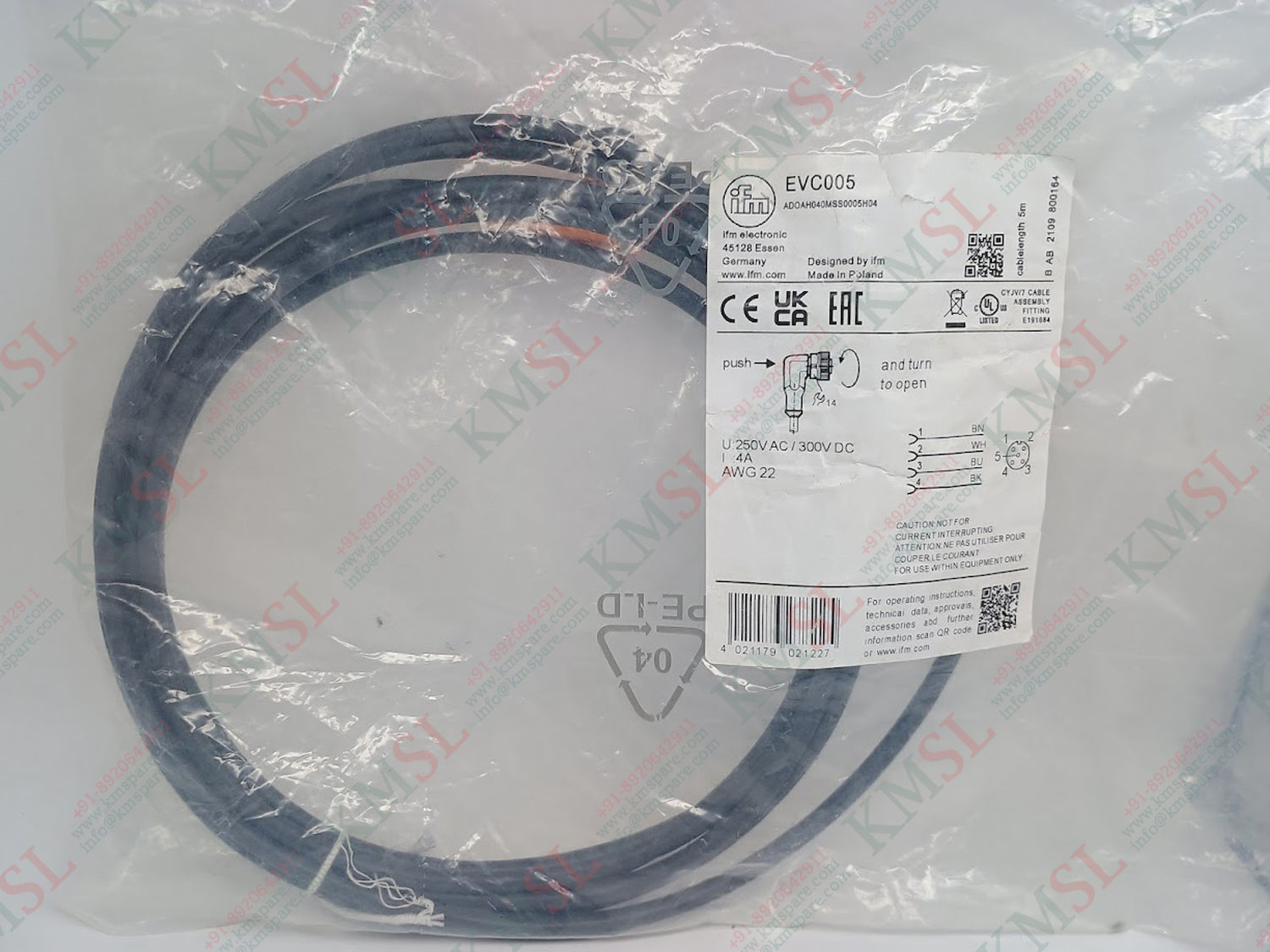 EVC005 IFM, IFM Connection Cable