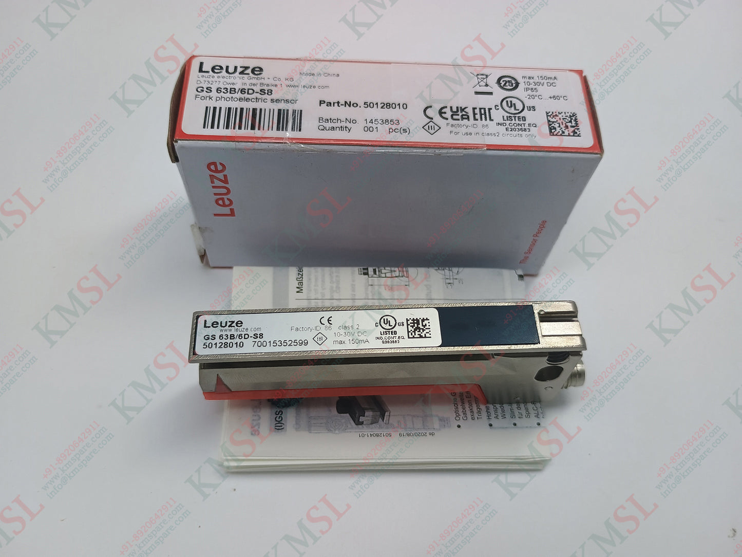 GS-63B/6D-S8 Leuze Photoelectric Sensor | KMSPARE Industrial Automation