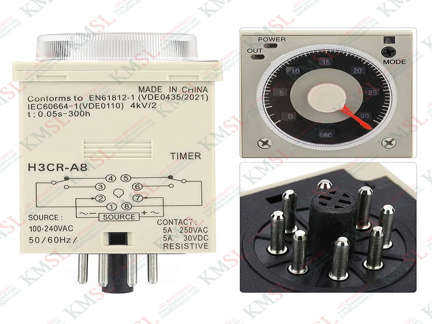 H3CR-A8 Omron Solid-State Multi-Functional Timer | KMSPARE Automation Solutions
