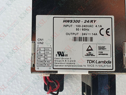 HWS300-24/RY TDK LAMBDA Power Supply | KMSPARE LINK PVT LTD