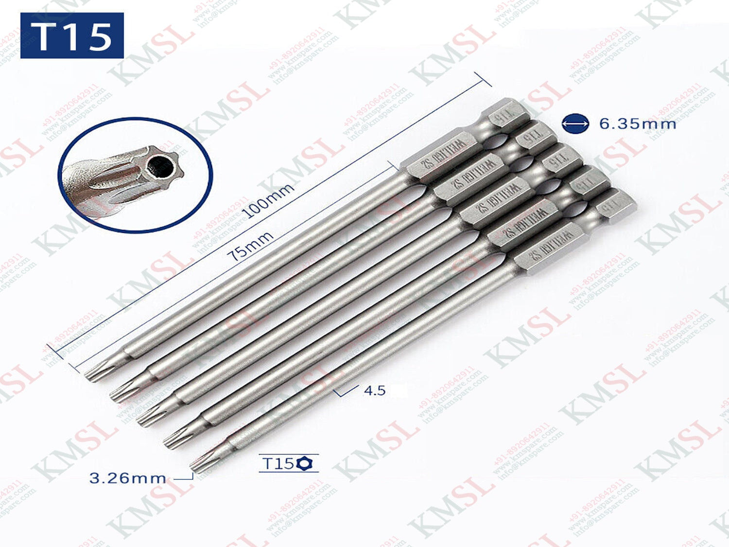 JRW Taparia Screw Driver Bit - Durable Precision Screwdriver Bit | KMSPARE