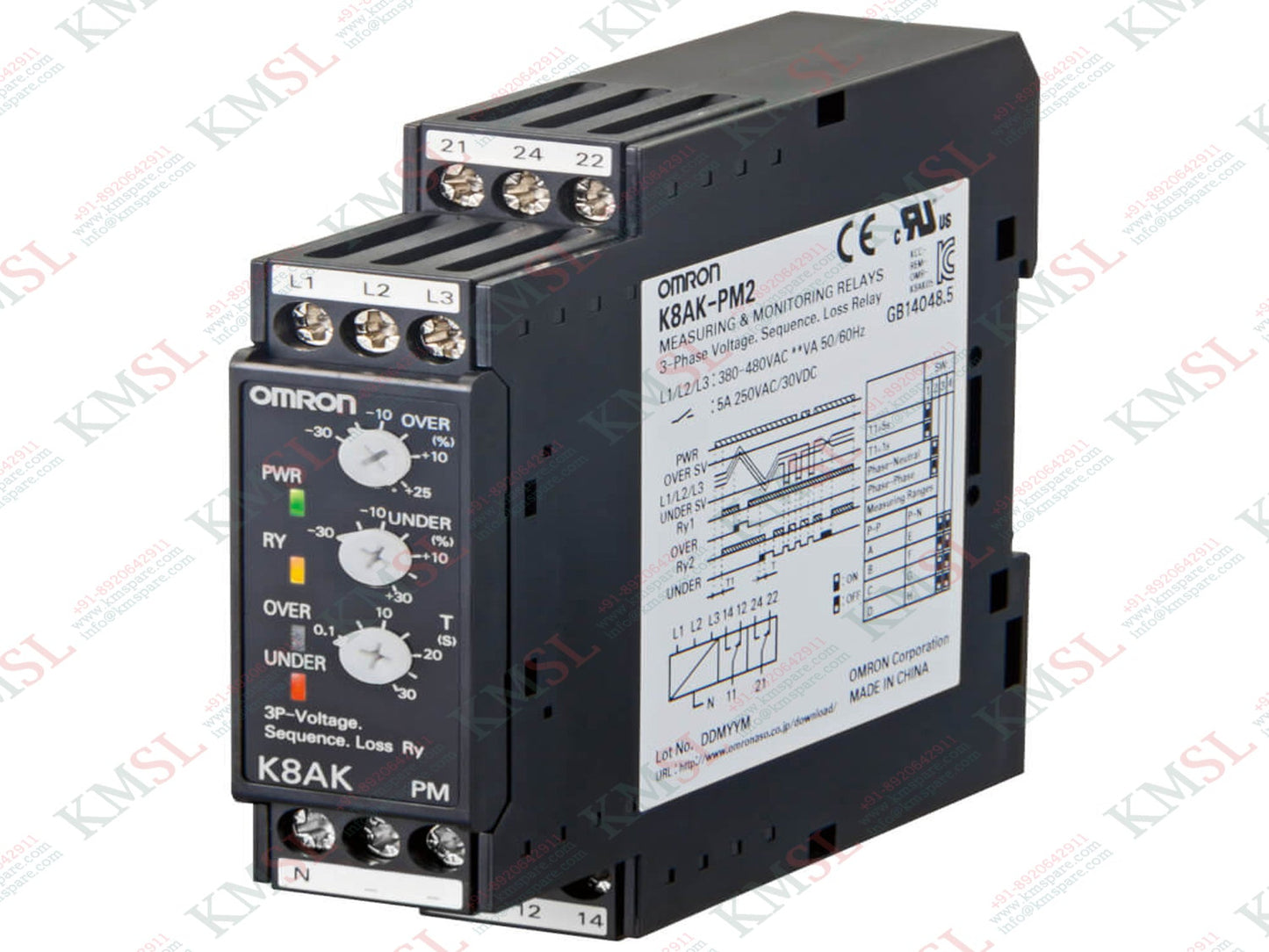 K8AK-PM2 Omron Monitoring Relay – Industrial Control Relay | KMSPARE
