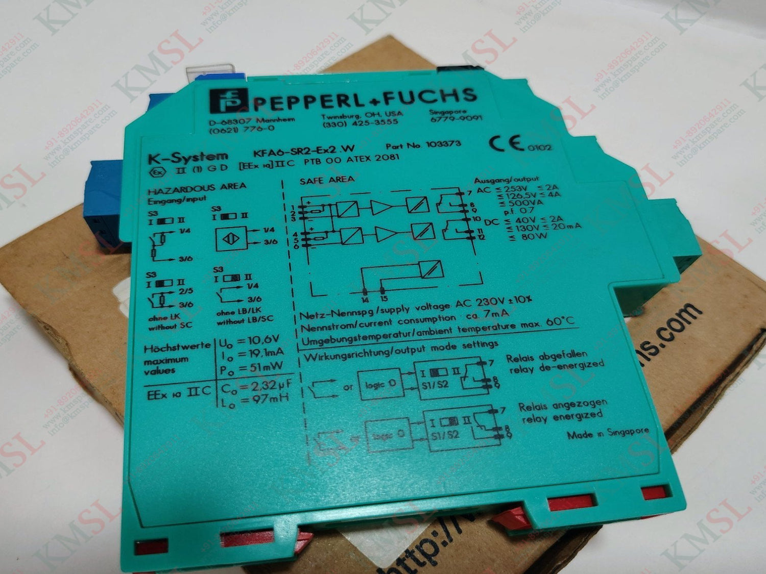 KFA6-SR2-EX2.W P&F Switch Amplifier – KMSPARE Link Pvt Ltd
