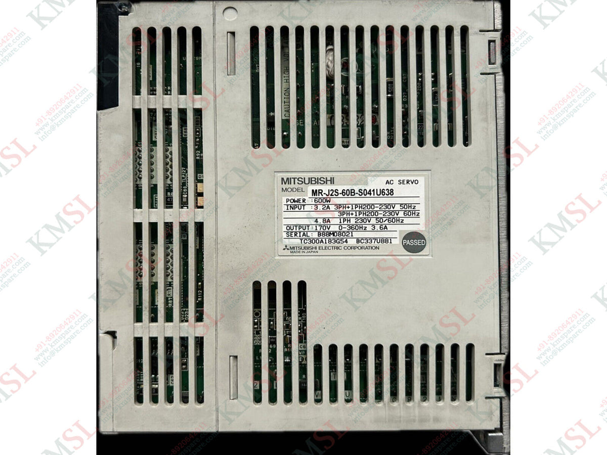 MR-J2S-60B-S041U638 MITSUBISHI Servo Drive | KMSPARE LINK PVT LTD