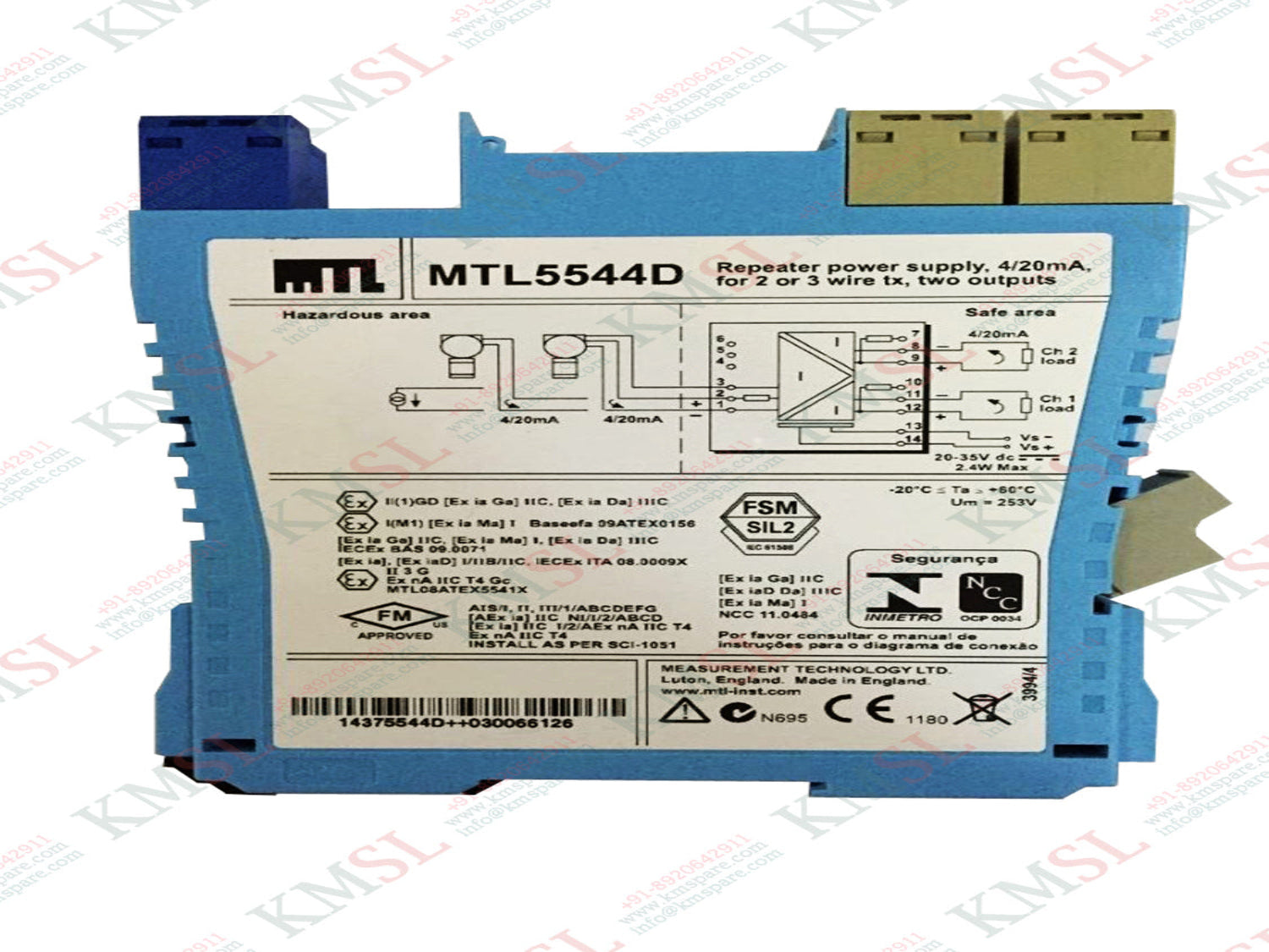 MTL5544D Eaton Repeater Power Supply | KMSPARE LINK PVT LTD