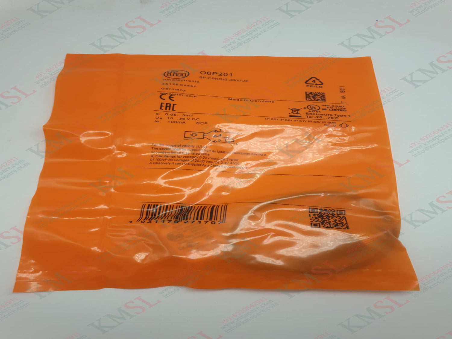 IFM Retro-Reflective Sensor, O6P201 IFM