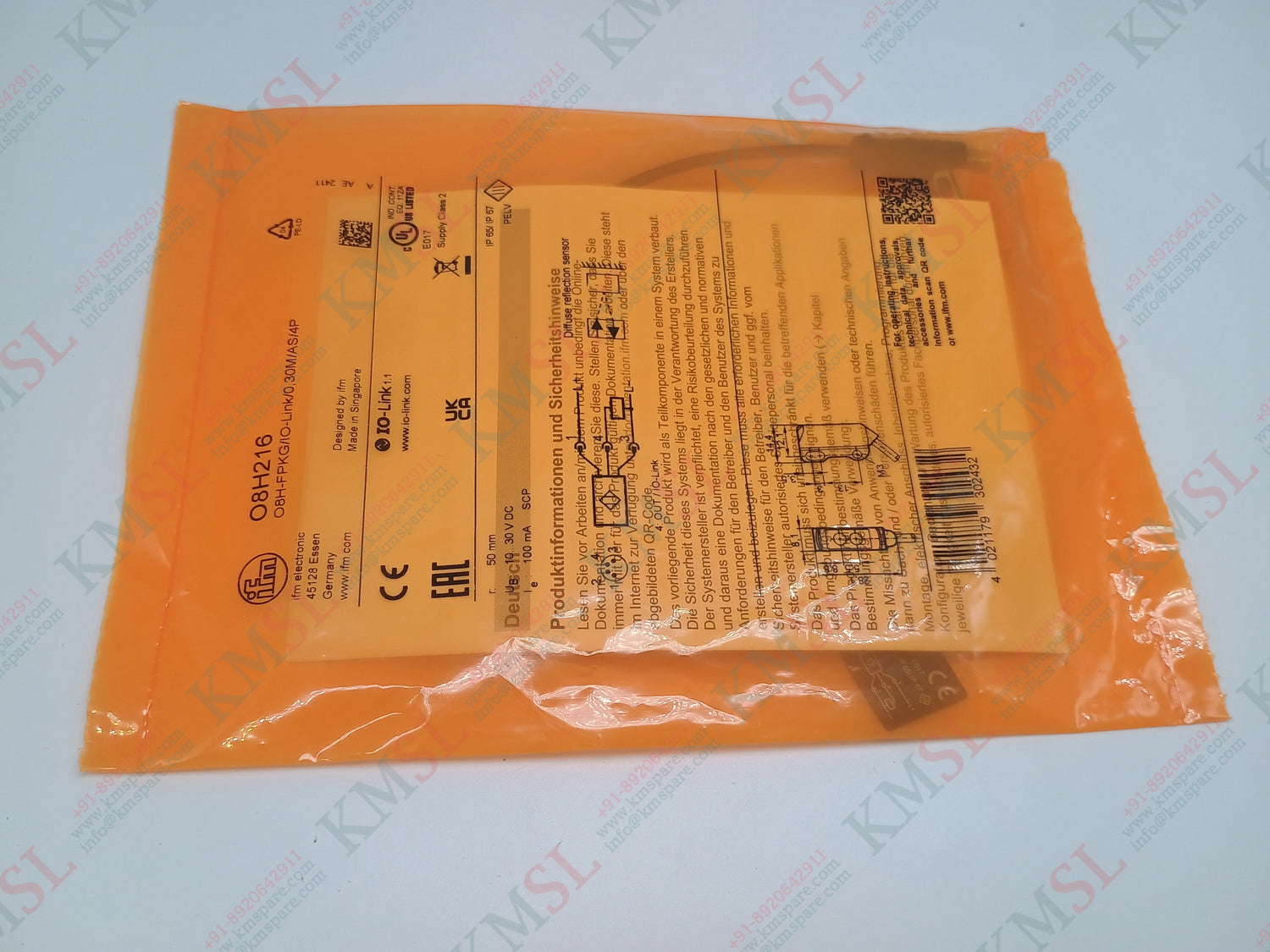 IFM Diffuse Reflection Sensor, O8H216 IFM