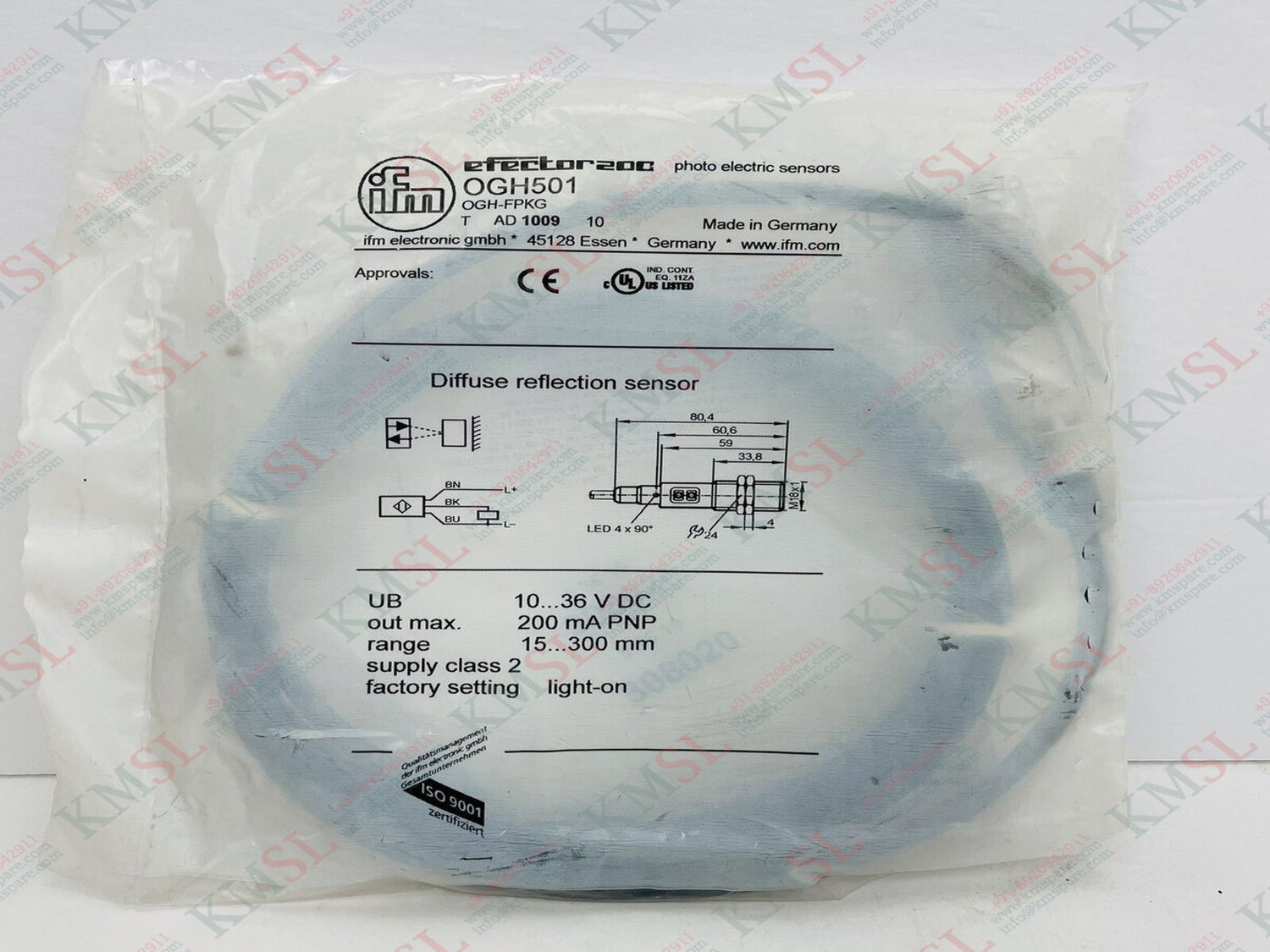 IFM Diffuse Reflection Sensor, OGH501 IFM
