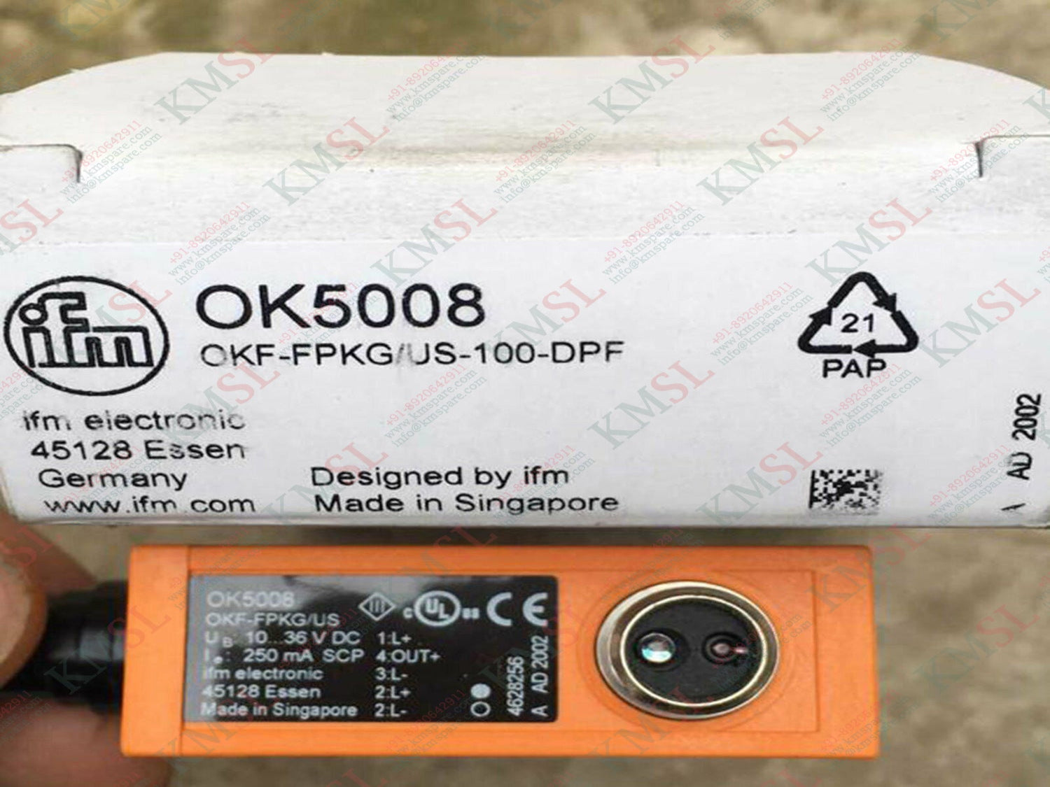 IFM Fiber Optic Amplifier, OK5008 IFM