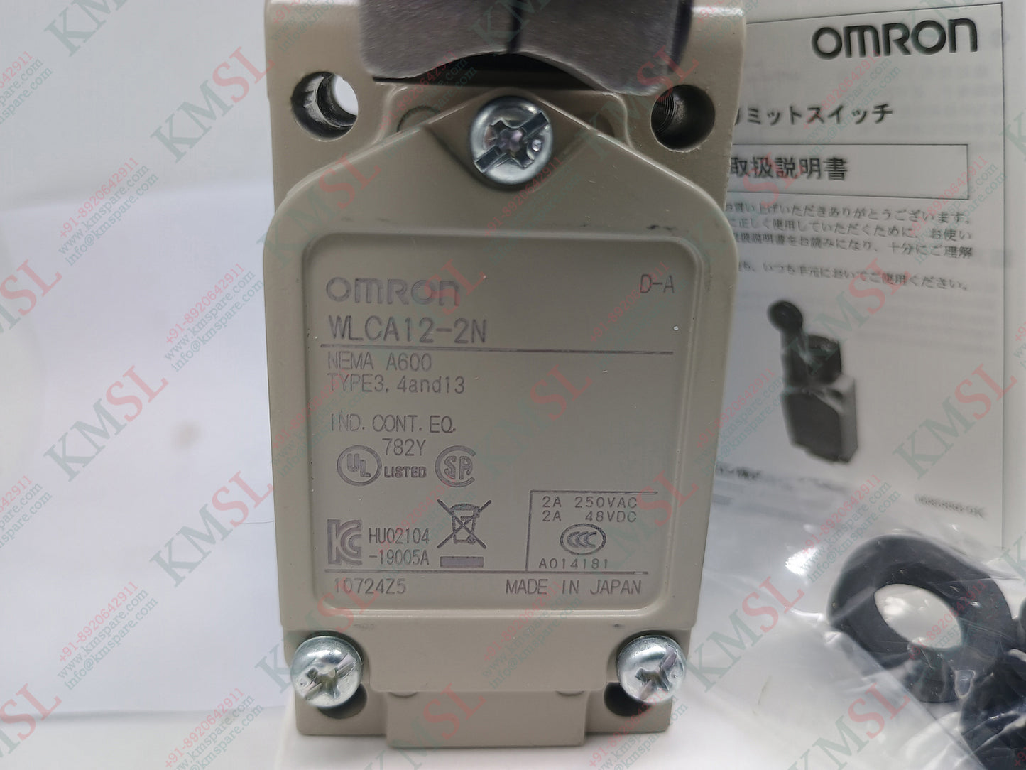 Omron WLCA12-2N Limit Switch | Industrial Heavy-Duty Position Switch | KMSPARE